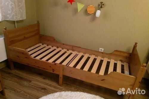 Детская кровать IKEA дерево