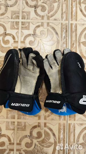 Краги хоккейные Bauer детские размер 8