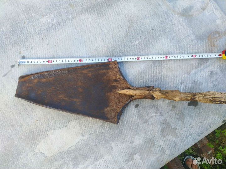 Старинная кованая лопата для зерна 19 в