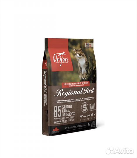 Корм для кошек Orijen Regional Red 5,4 кг