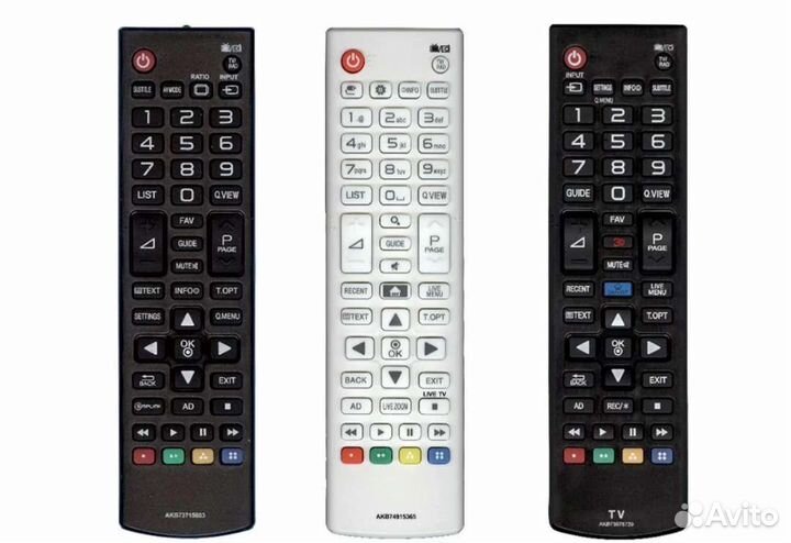 Пульты на LG smart (много других)