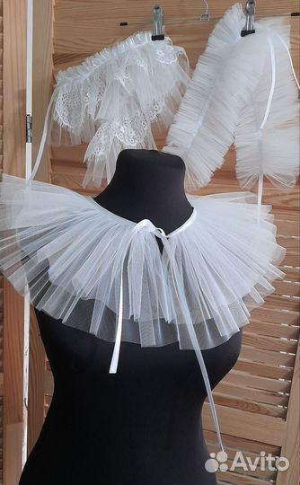 Воротник и манжеты из фатина (комплект)