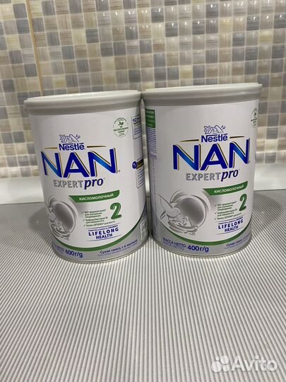 Нан кисломолочный 2