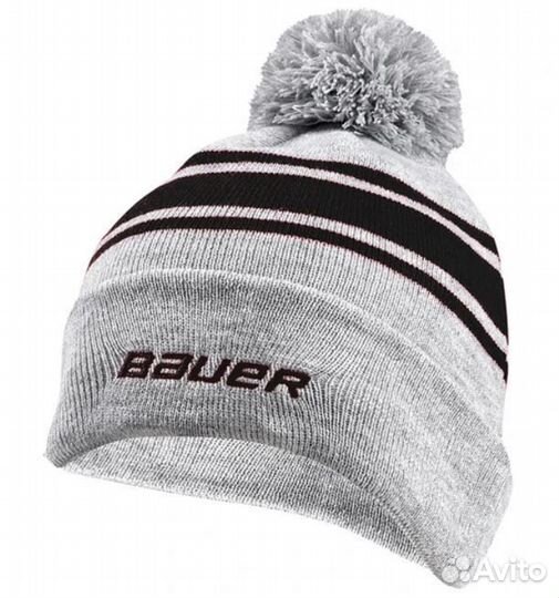 Шапка bauer NEW ERA team striped POM POM