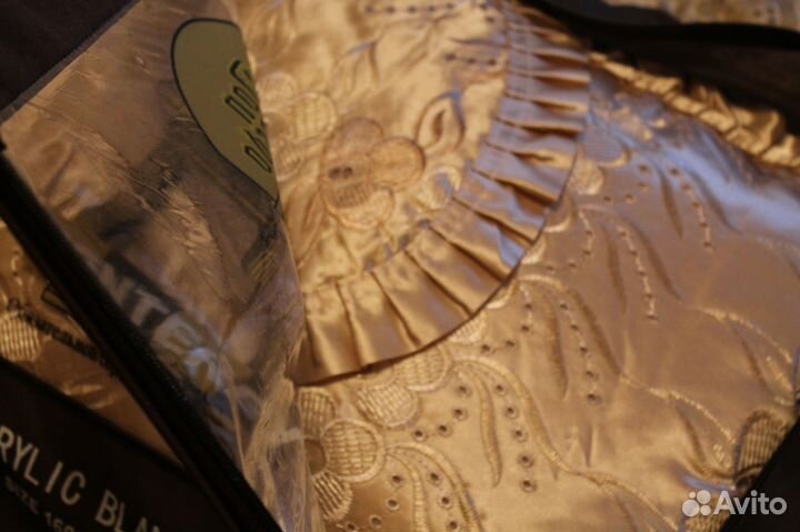 Комплект 2х спальное покрывало + шторы и ламбрекен