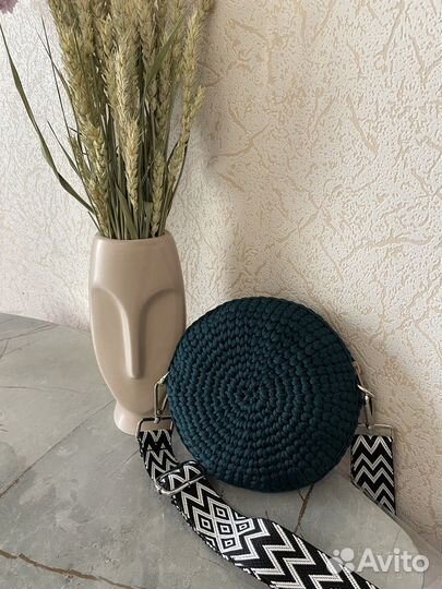 Круглая сумка из полиэфирного шнура