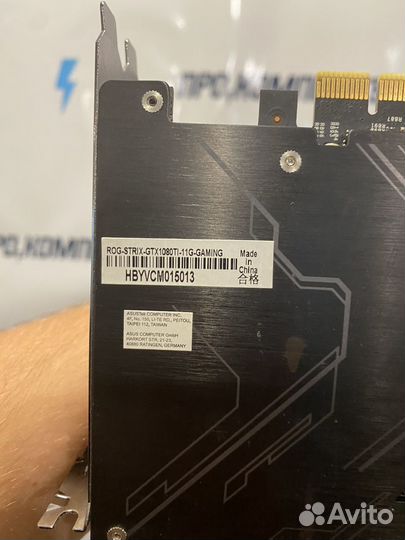 Видеокарта GTX 1080 Ti 11Gb Asus Strix