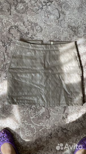Юбка экокожа