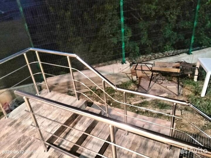 Перила с поручнем пвх