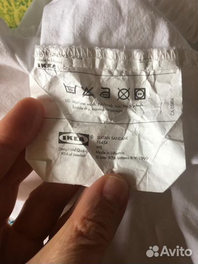 Простынь на круглую кровать 200 см IKEA