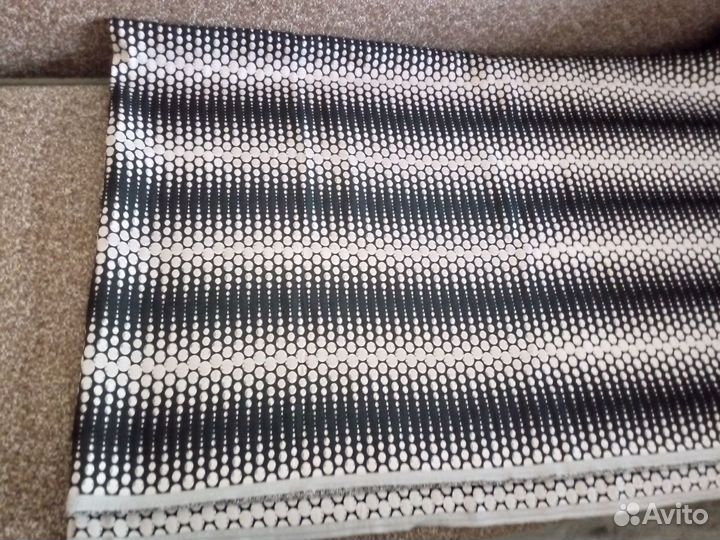 Ткань жаккард черно-бежевый