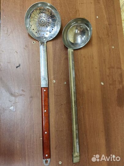 Половник и шумовка для казана