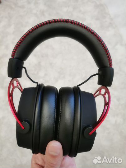 Топ наушники HyperX alfa (красные)новые и б/у