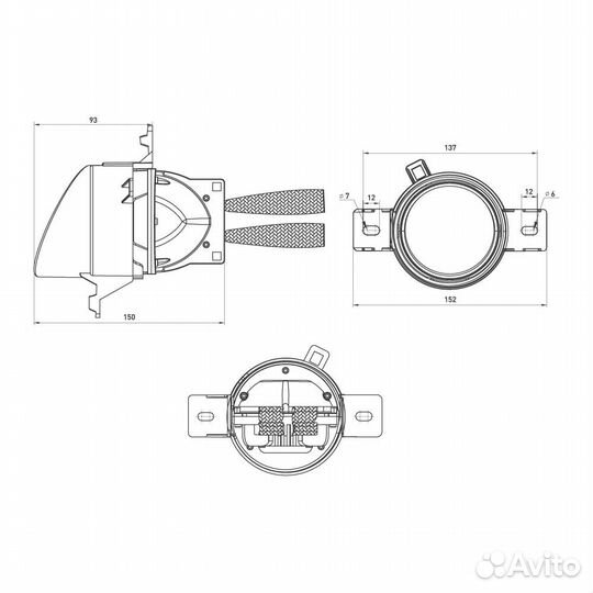 Светодиодные птф линзы MTF Light - Nissan