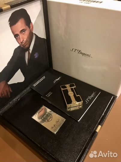 Зажигалка Dupont Humphrey Bogart Black Gold