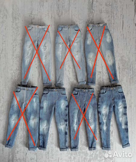 Джинсы и джинсовка для Барби