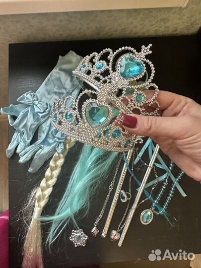 Платье Эльзы холодное сердце с аксессуарами