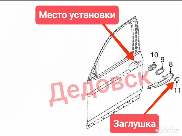 Bmw g01 G20 g30 g15 G05 G06 вставка заглушка ручки