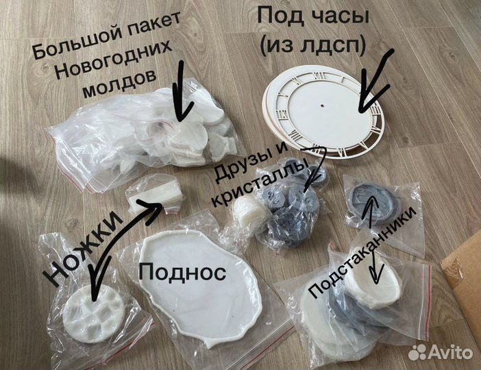 Силиконовые формы для эпоксидной смолы молды