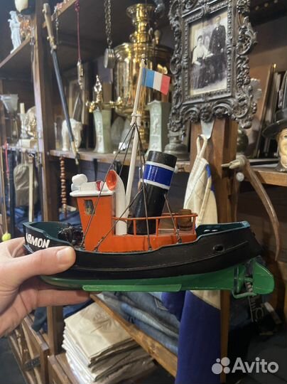 Модель баркаса ретро, ручная работа