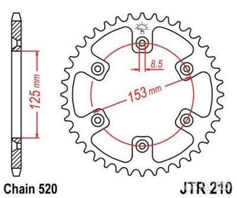 Звезда ведомая JTR210 39