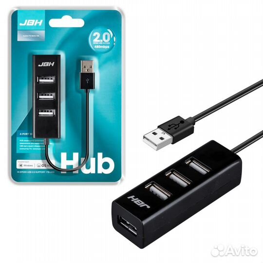 Usb разветвитель Хаб на 4, USB Hub концентратор