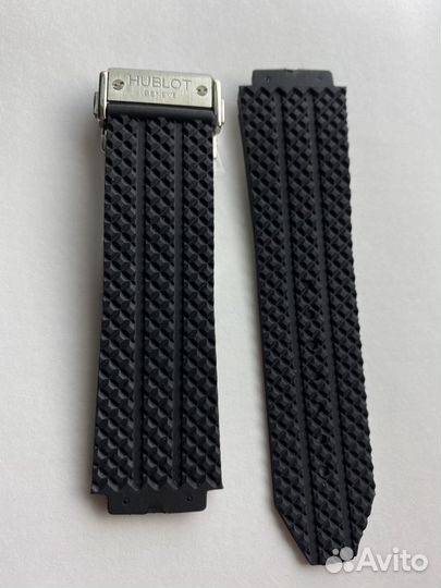 Ремешок для часов каучук со стальной клипсой