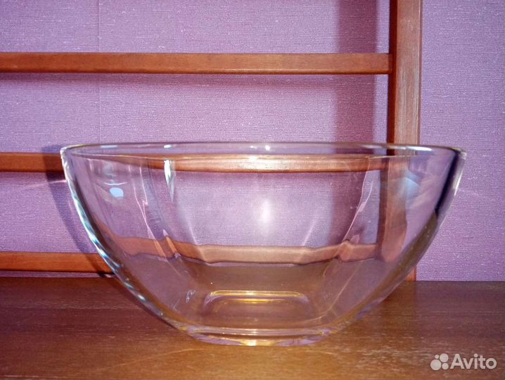 Стеклянный салатник/ваза объем 4л