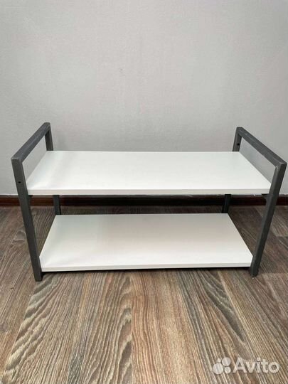 Полка навесная лофт,полка напольная для обуви