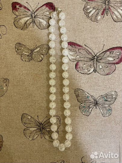 Бусы из сахарного кварца