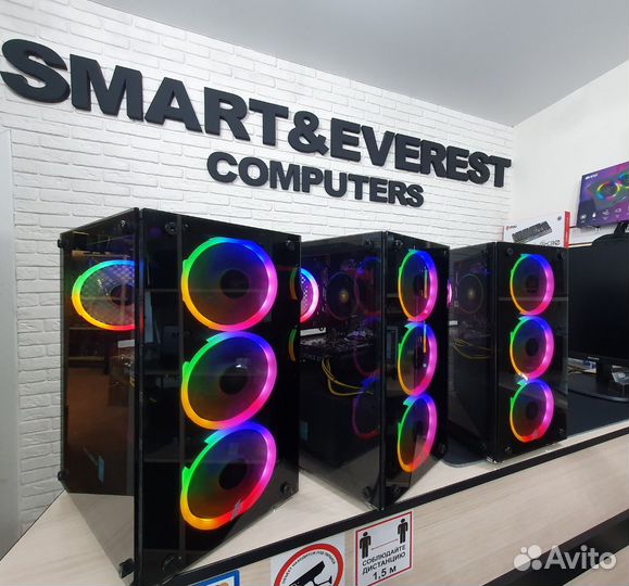 Новый Мощный Игровой Ryzen 7 5700X+RX 7800XT+32GB+