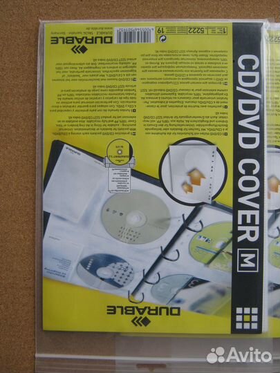 Футляры для компакт-дисков CD/DVD cover,4 упаковки