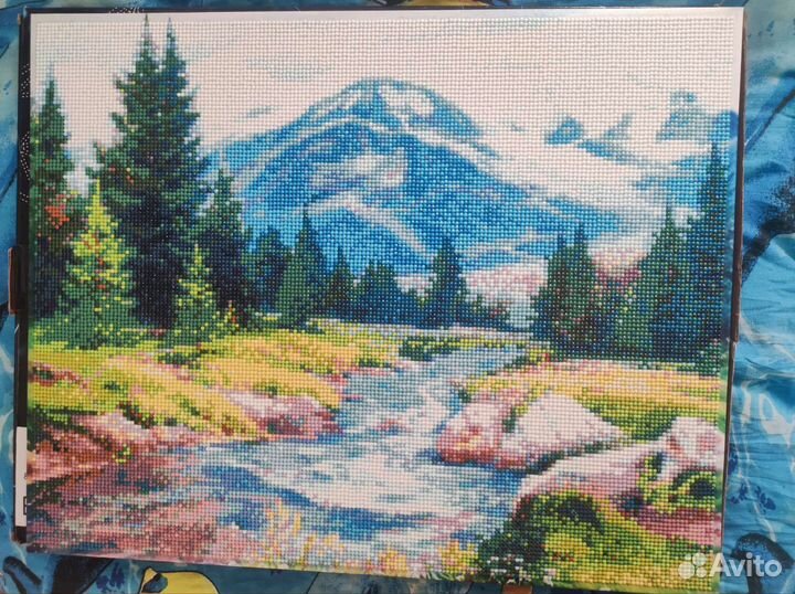 Алмазная картина сделанная