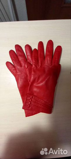 Перчатки женские кожаные 7 размер