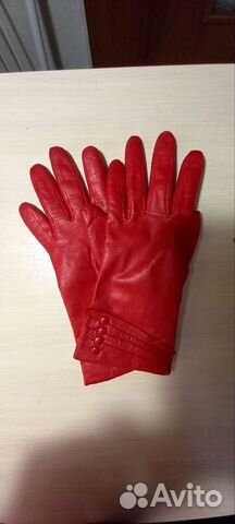 Перчатки женские кожаные 7 размер