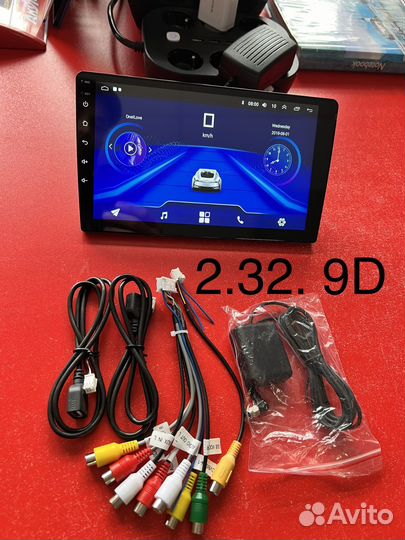 Магнитола 2 din android 9 дюймов 2.32