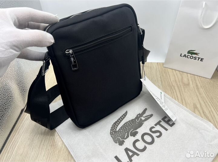 Сумка мужская lacoste тканевая