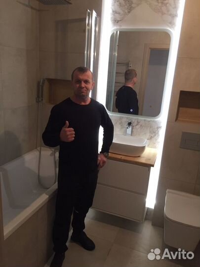 Ванные комнаты, Керамогранит, квартиры под ключ