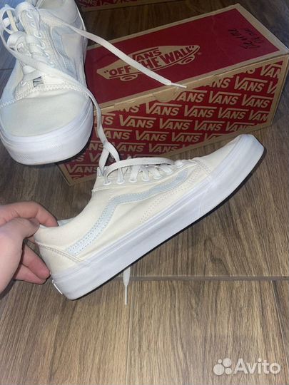 Кеды vans old skool белые