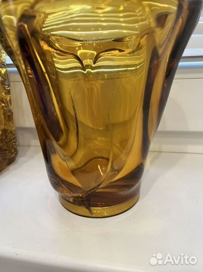 Вазы, хрусталь, цветное стекло СССР