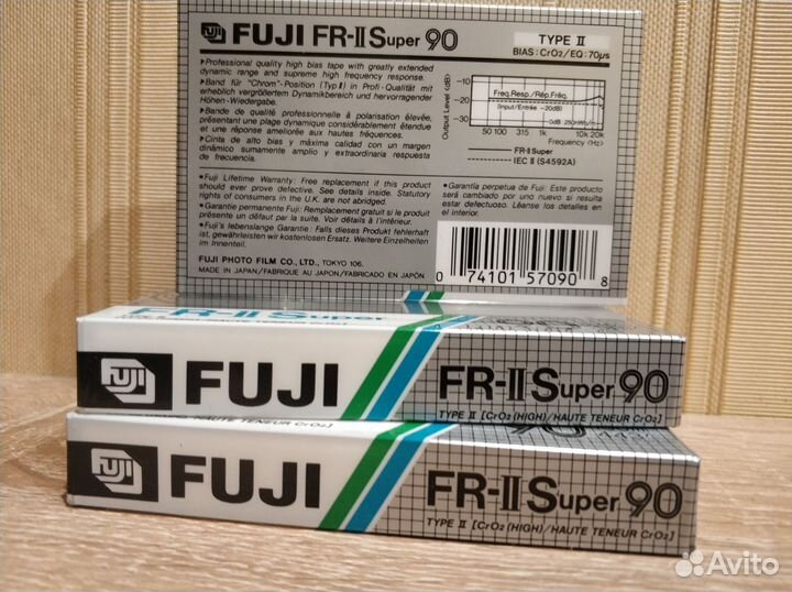 Аудиокассеты Fuji FR-II Super 90