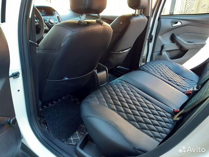 Чехлы Focus3 - VW Поло - Рапид Премиум с Черной