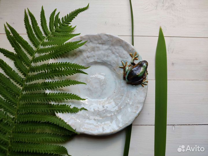 Тарелка декоративная керамика