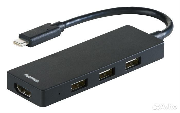 Хаб (разветвитель) hama 00135762 USB-C - hdmi, USB