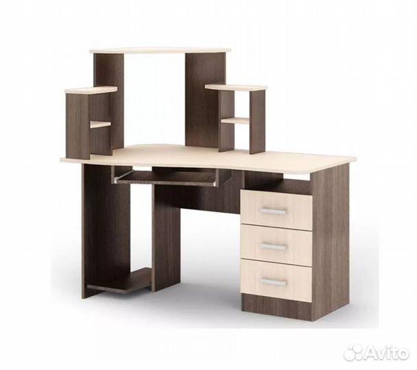 Стол компьютерный №1 ясень шимо новый