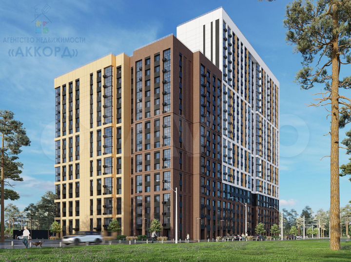 2-к. квартира, 62,6 м², 5/24 эт.