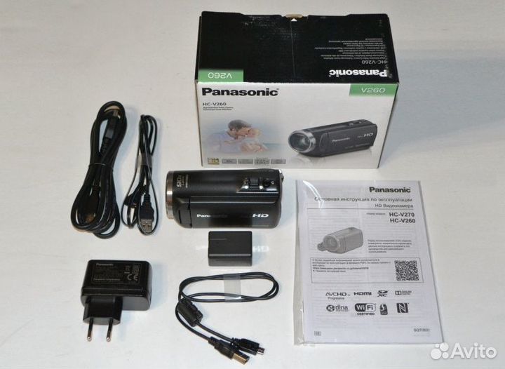 Panasonic HC-V260 зум х90 кратный