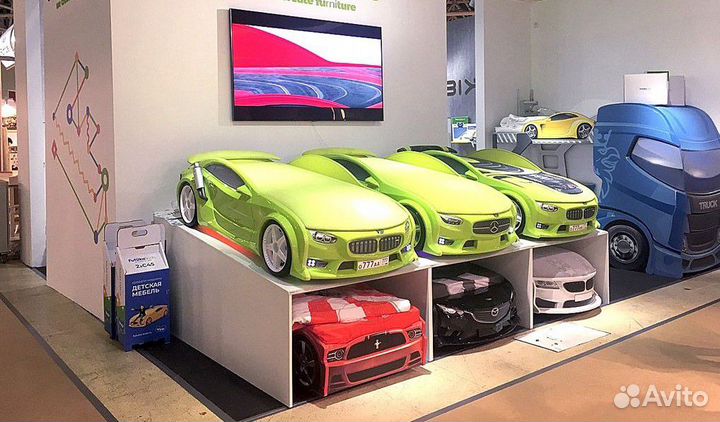 Детские кровати машины