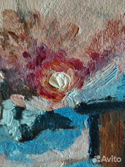 Картина маслом зима