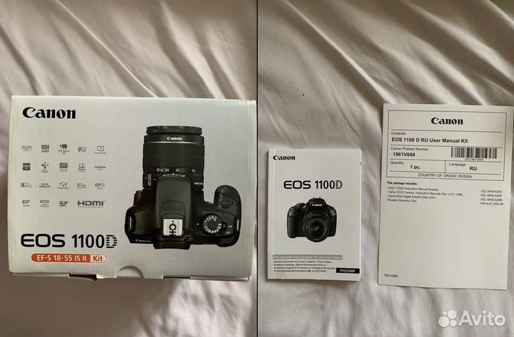 Фотоаппарат Canon EOS 1100D